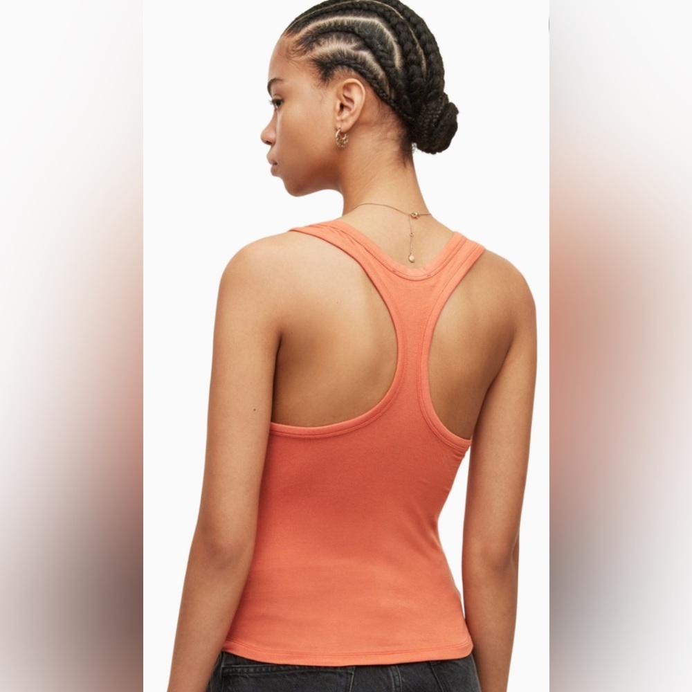 ALL SAINTS Making Tank Sunburst Orange US size 8 NWT allsaints